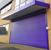seceuroshield 6000 with electric switch installed in purple on a retail outlet